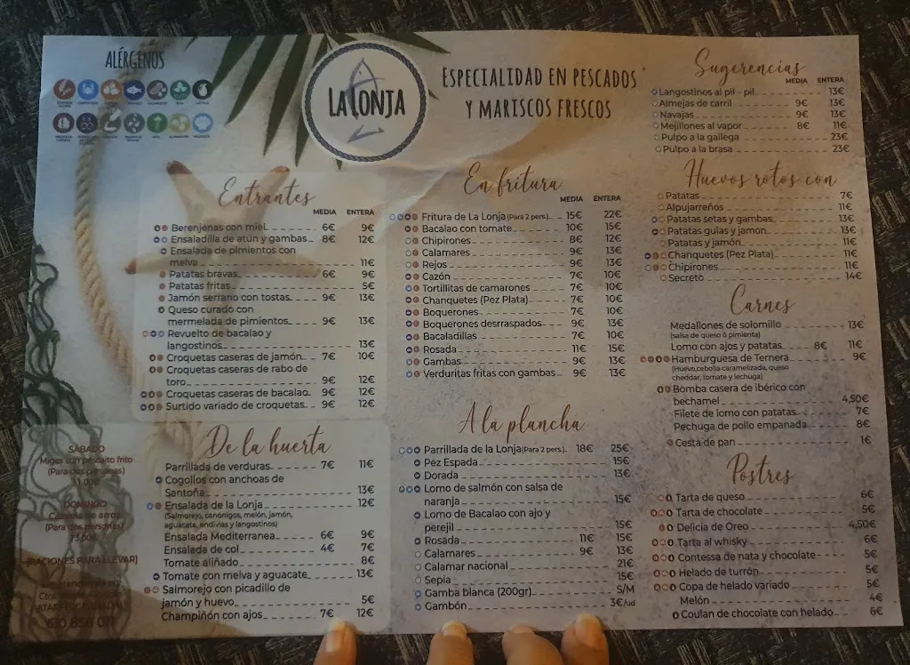 Menu_Restaurante La Lonja Atarfe_Atarfe_image_4