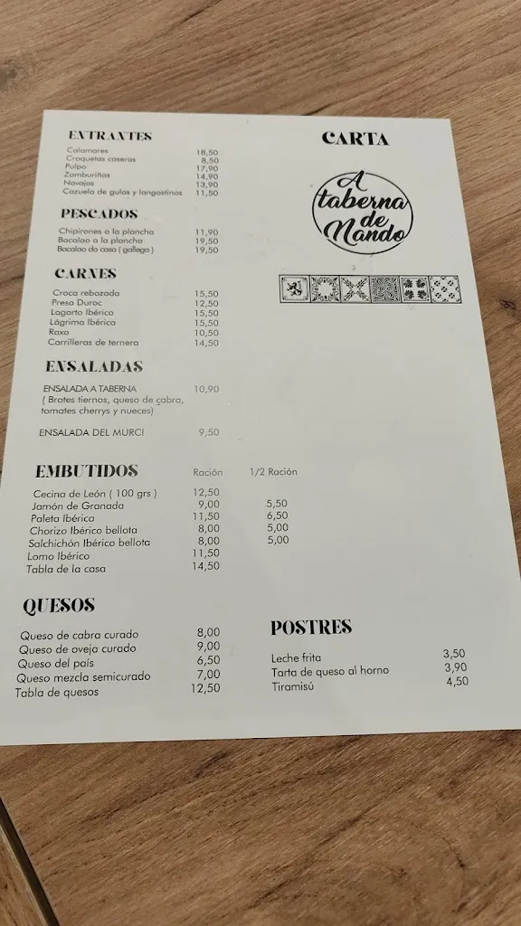 Menu_A Taberna de Nando_Cambre_image_1