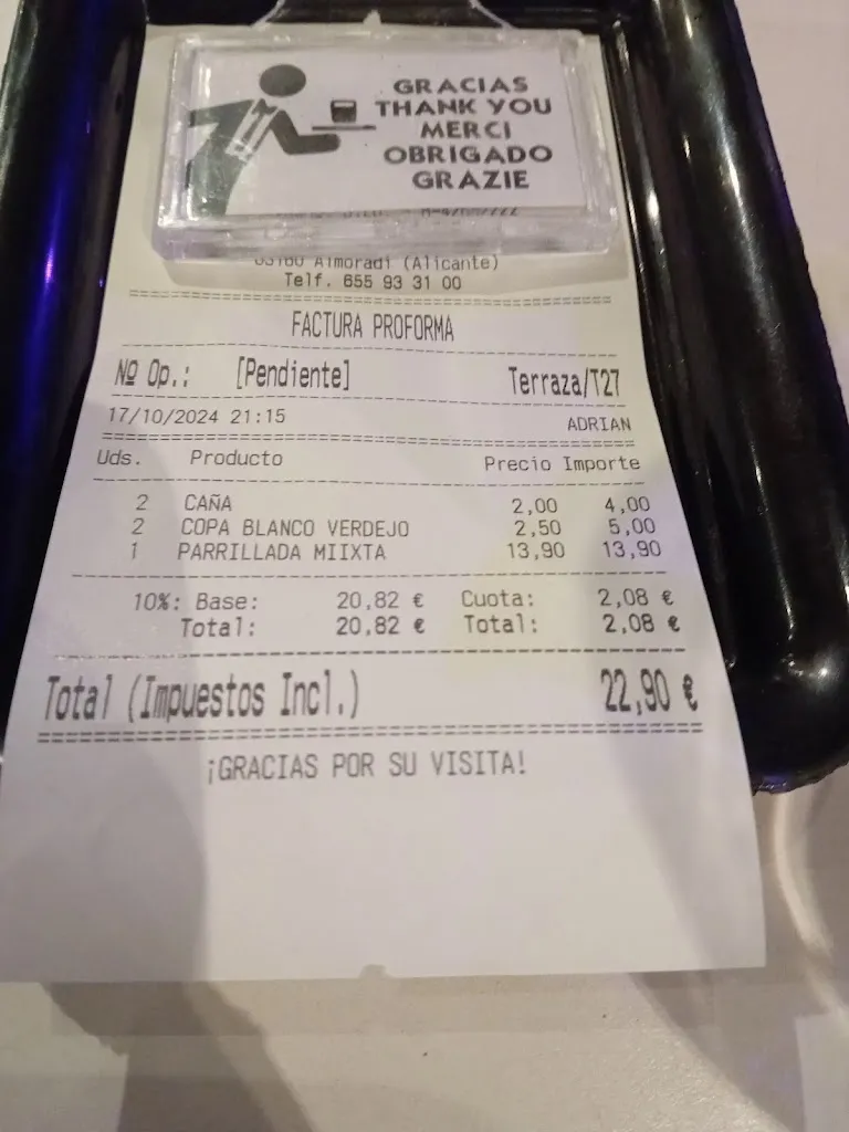 Jackie Lyons_Restaurante La Luna Park_Almoradí_review