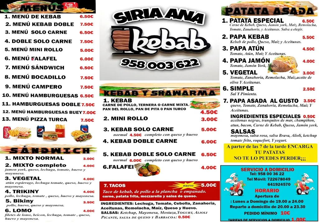 Menu_kebab Siria Ana - Comida Rápida_Atarfe_image_1