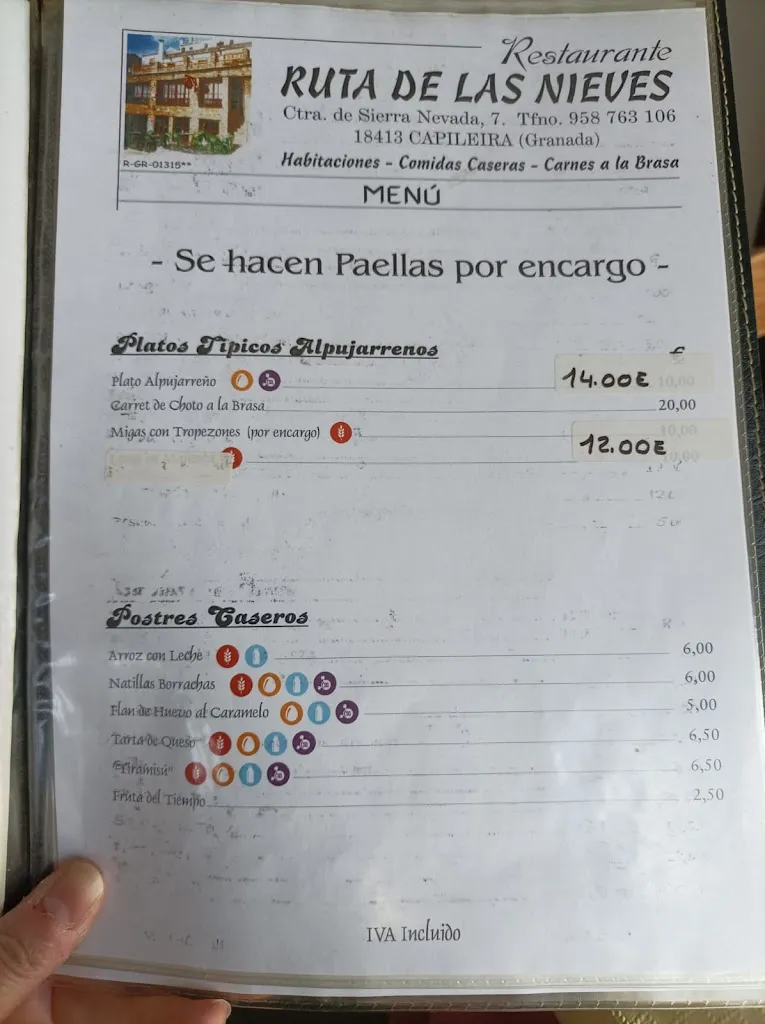 Menu_Restaurante Hostal Ruta de las Nieves_Capileira_image_1