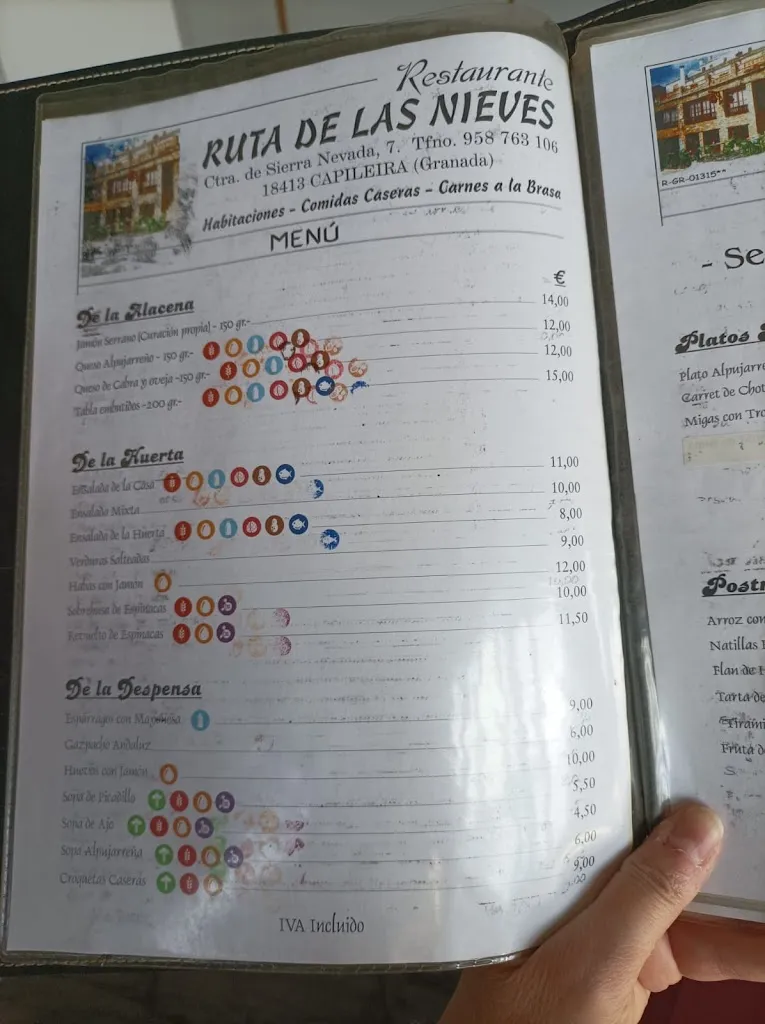 Menu_Restaurante Hostal Ruta de las Nieves_Capileira_image_2