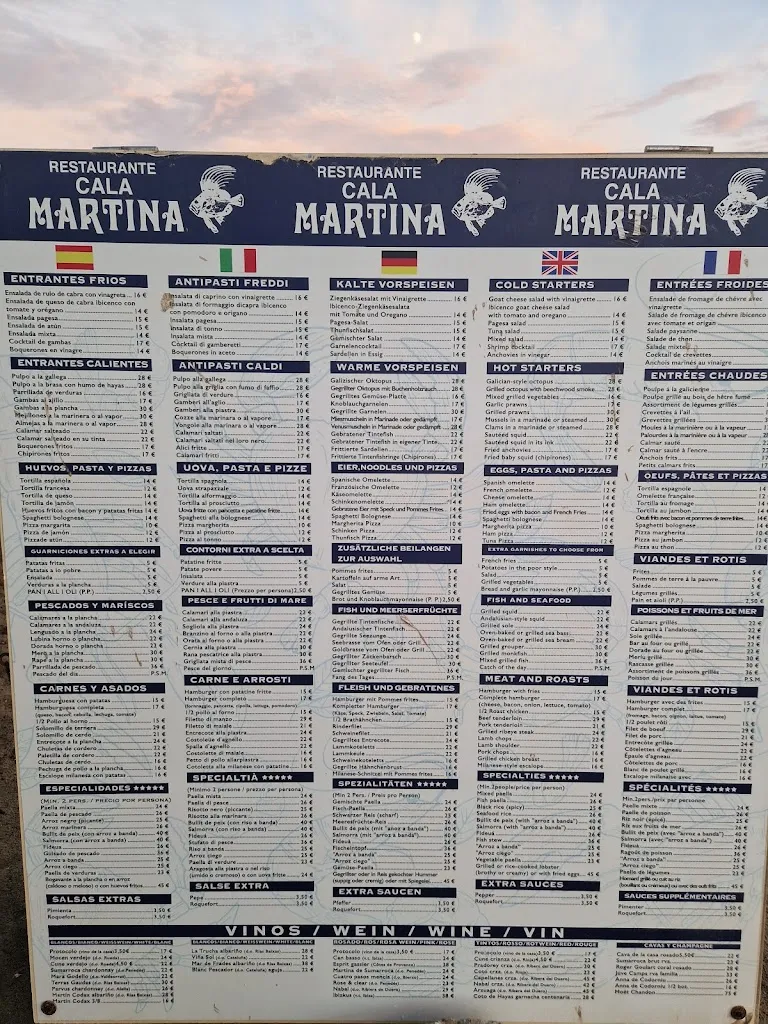 Menu_Restaurant Cala Martina_Cáñar_image_2