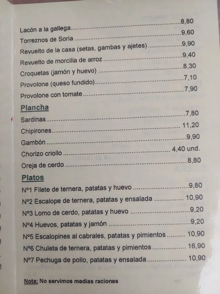 Menu_Mesón El Castril_Castril_image_1