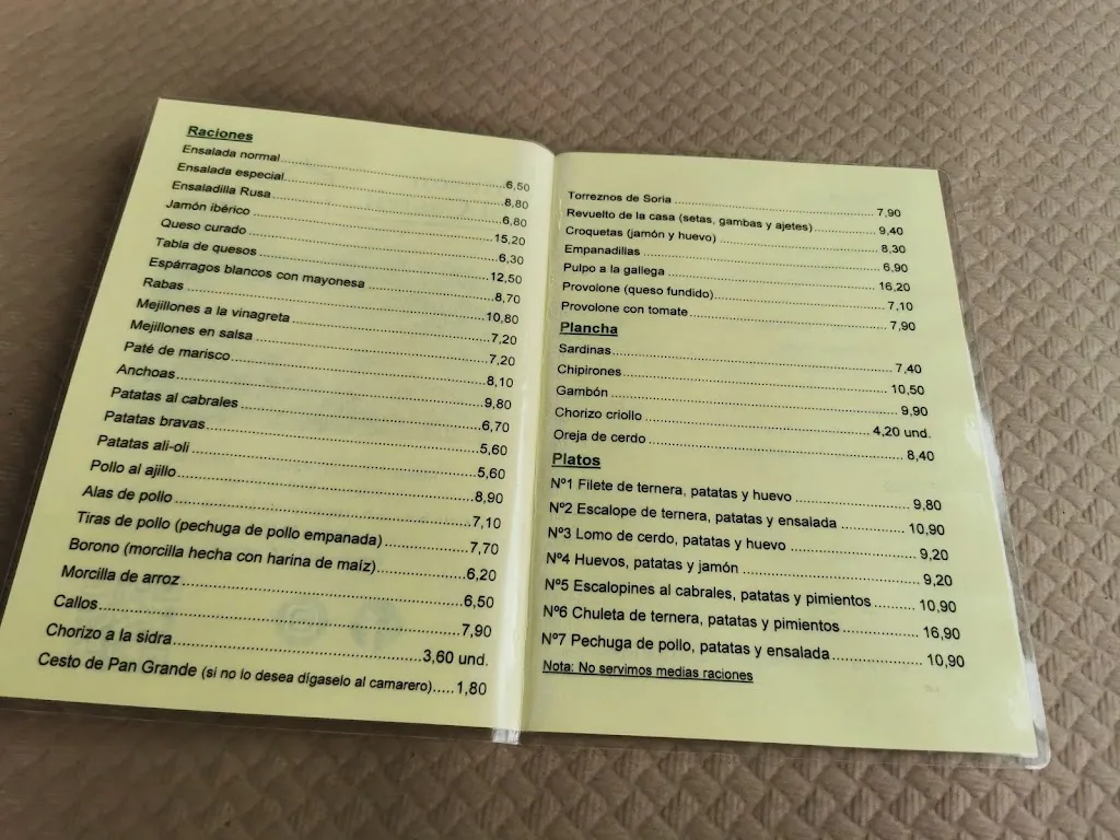 Menu_Mesón El Castril_Castril_image_4