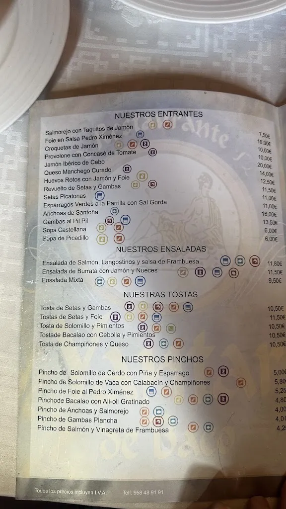 Menu_Restaurante Yantar de Baco_Cenes de la Vega_immagine_2