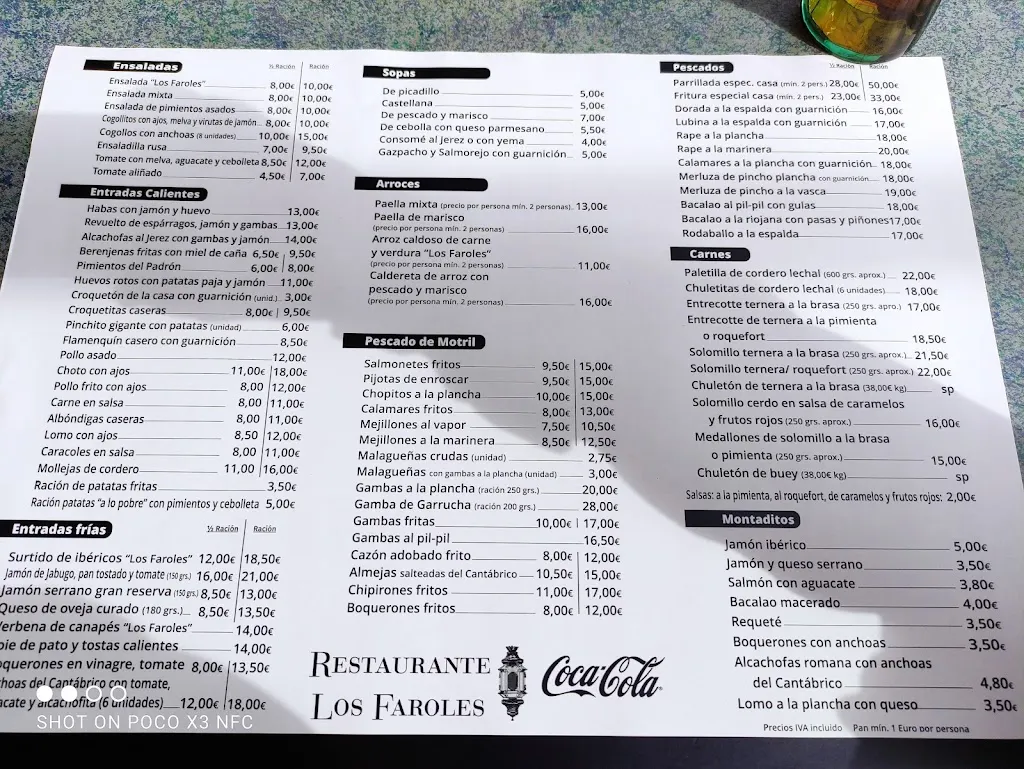 Menu_Restaurante los Faroles_Cenes de la Vega_image_1