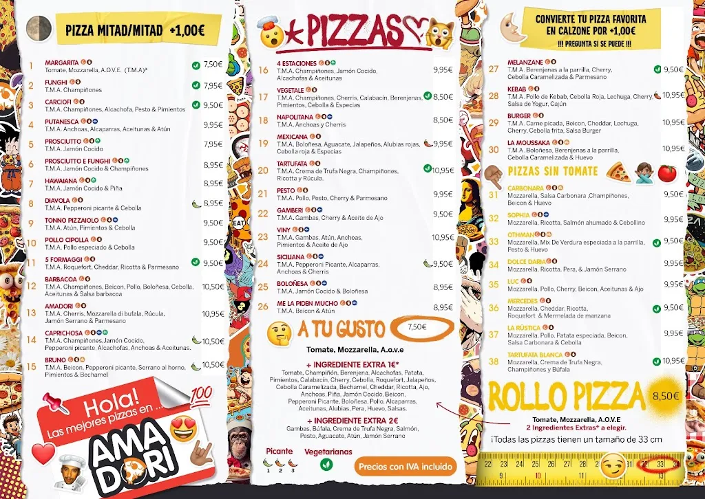 Menu_AMADORI PIZZERIA_Cenes de la Vega_image_1