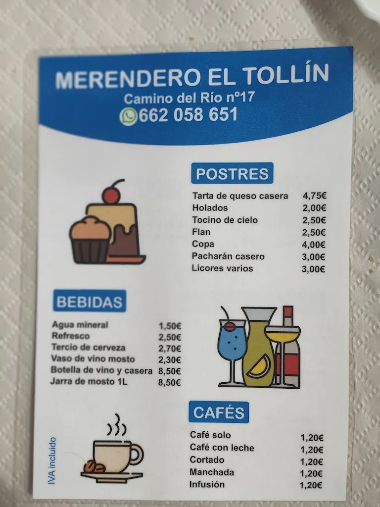 Menu_Merendero el tollin_Cenes de la Vega_image_1