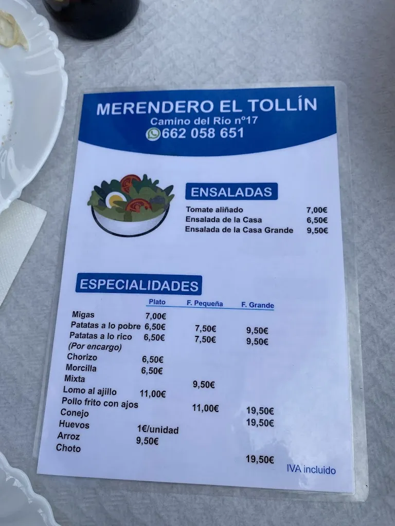 Menu_Merendero el tollin_Cenes de la Vega_image_3