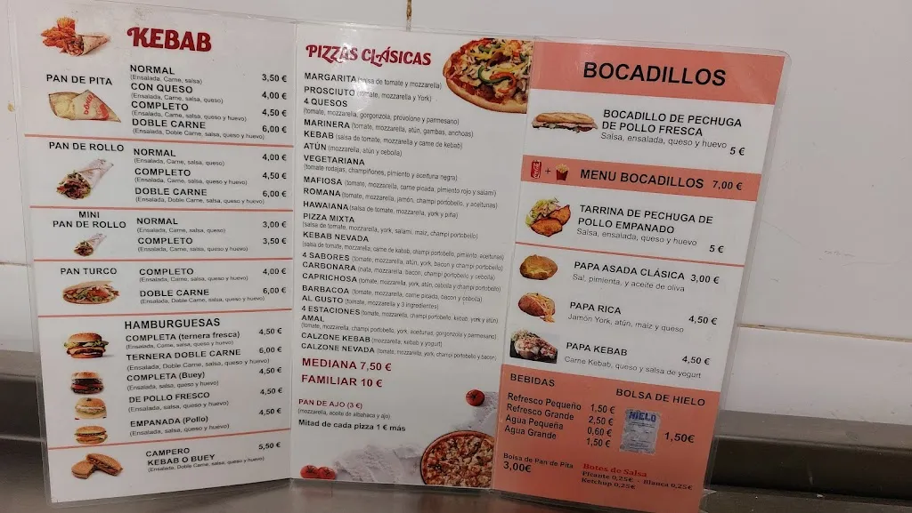 Menu_Pizzeria & Kebab NEVADA_Cenes de la Vega_image_1