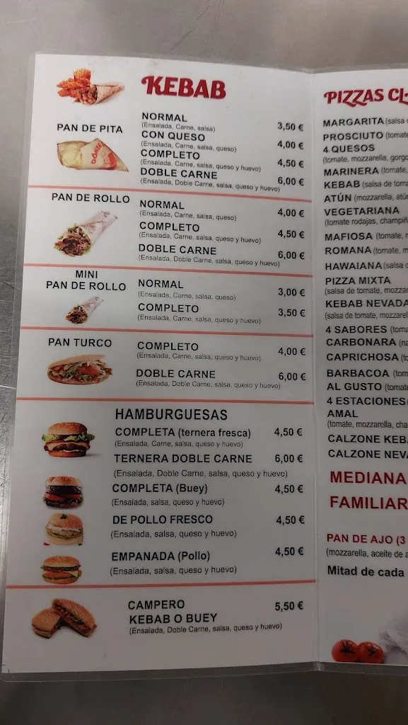 Menu_Pizzeria & Kebab NEVADA_Cenes de la Vega_image_3