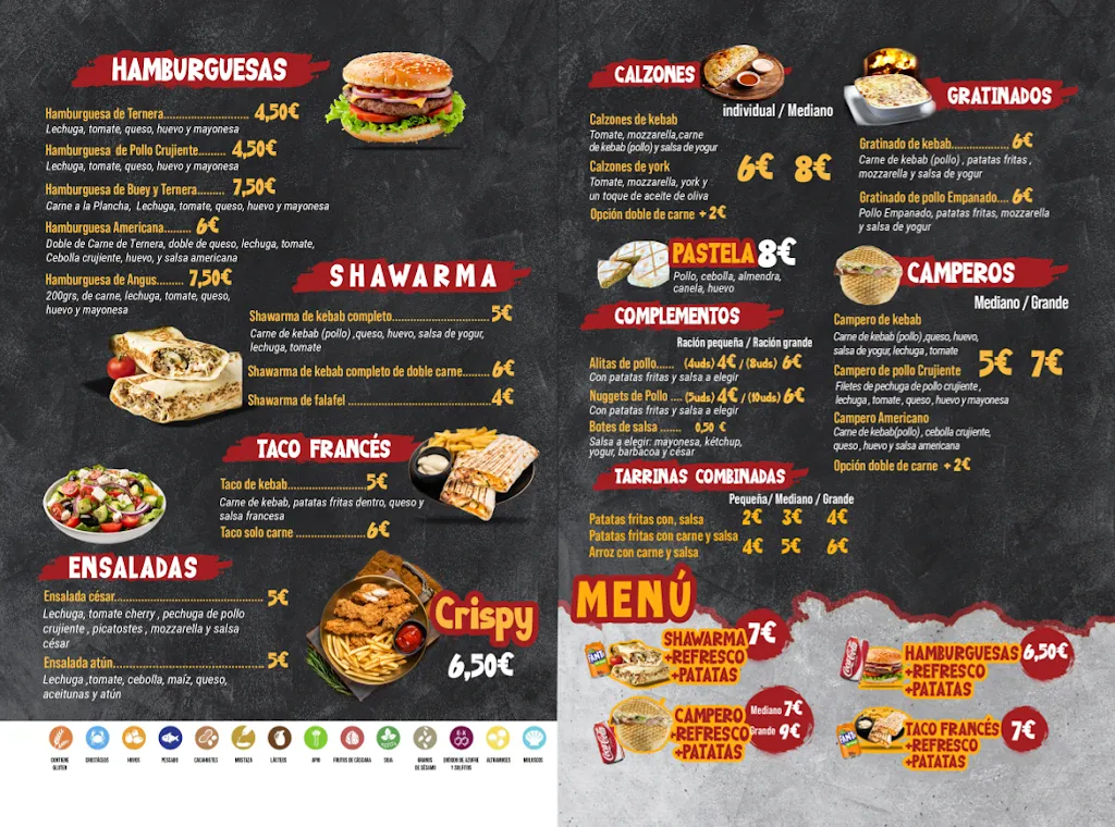 Menu_CAMPERO-PIZZA CENES DE LA VEGA | PIZZERIA HAMBURGUESERIA CENES_Cenes de la Vega_image_1