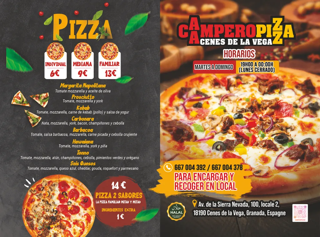 Menu_CAMPERO-PIZZA CENES DE LA VEGA | PIZZERIA HAMBURGUESERIA CENES_Cenes de la Vega_image_2