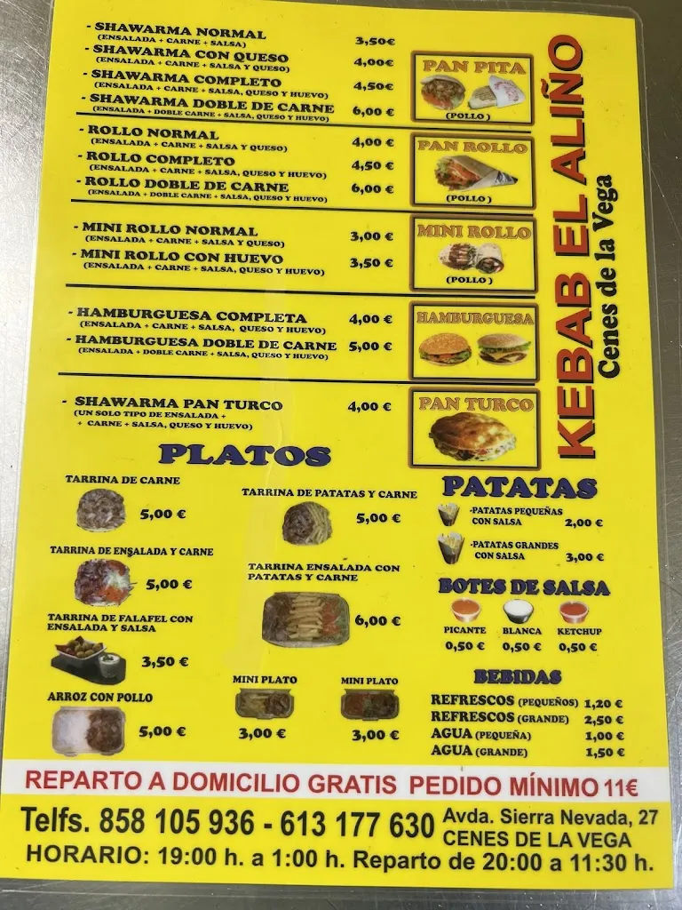 Menu_Kebab El Aliño_Cenes de la Vega_image_1