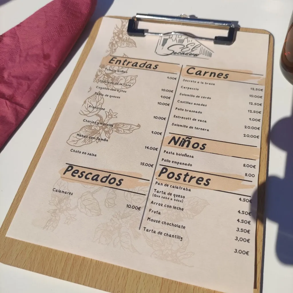 Menu_Restaurante - El Secadero_Cijuela_image_1