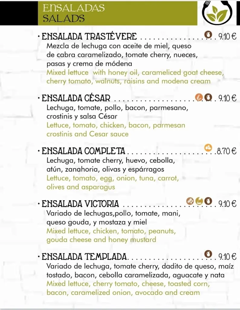 Menu_Ristorante Trastevere_Almoradí_image_2