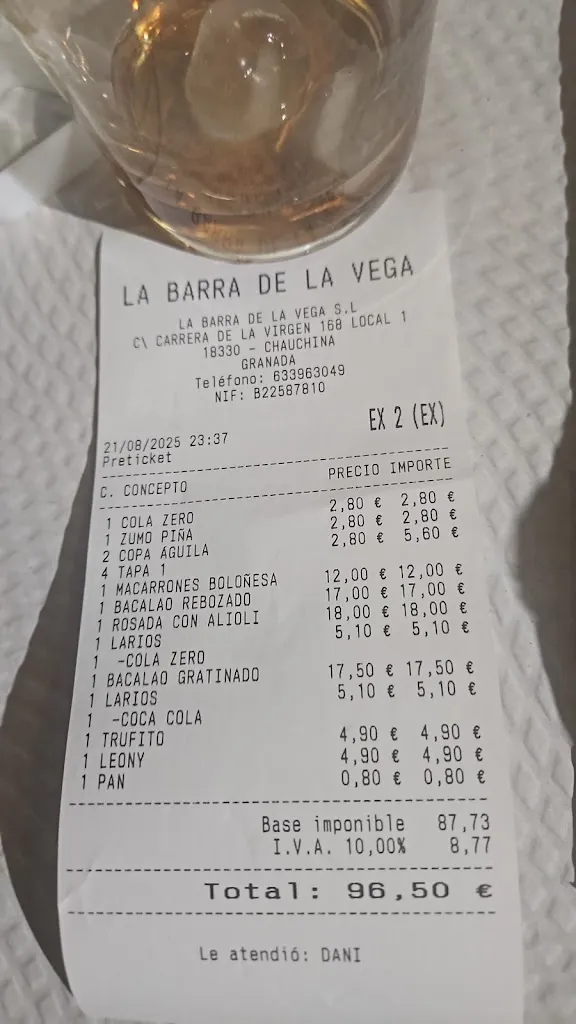 Mari Carmen G.D_La barra De la Vega_Chauchina_review