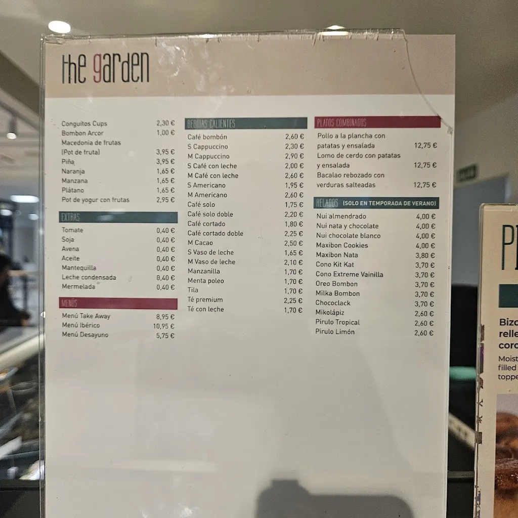 Menu_The Garden_Chauchina_image_1