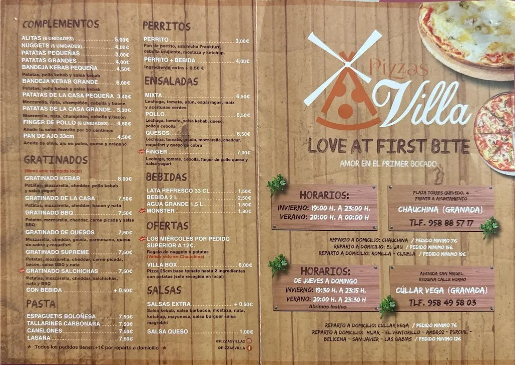 Menu_Pizzas Villa_Chauchina_immagine_1