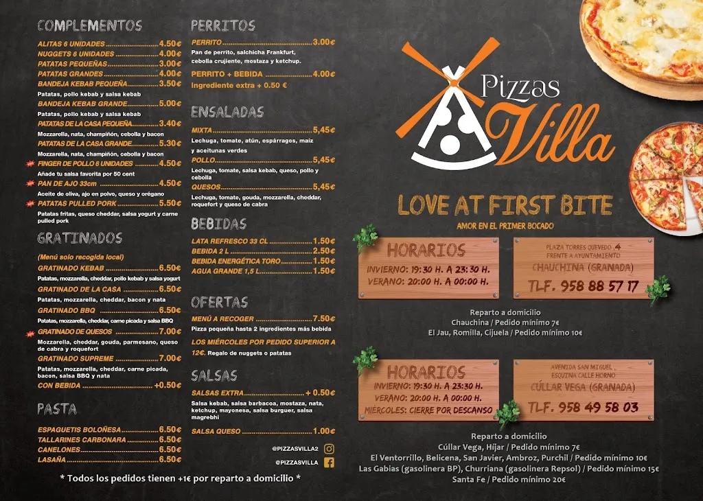 Menu_Pizzas Villa_Chauchina_immagine_2