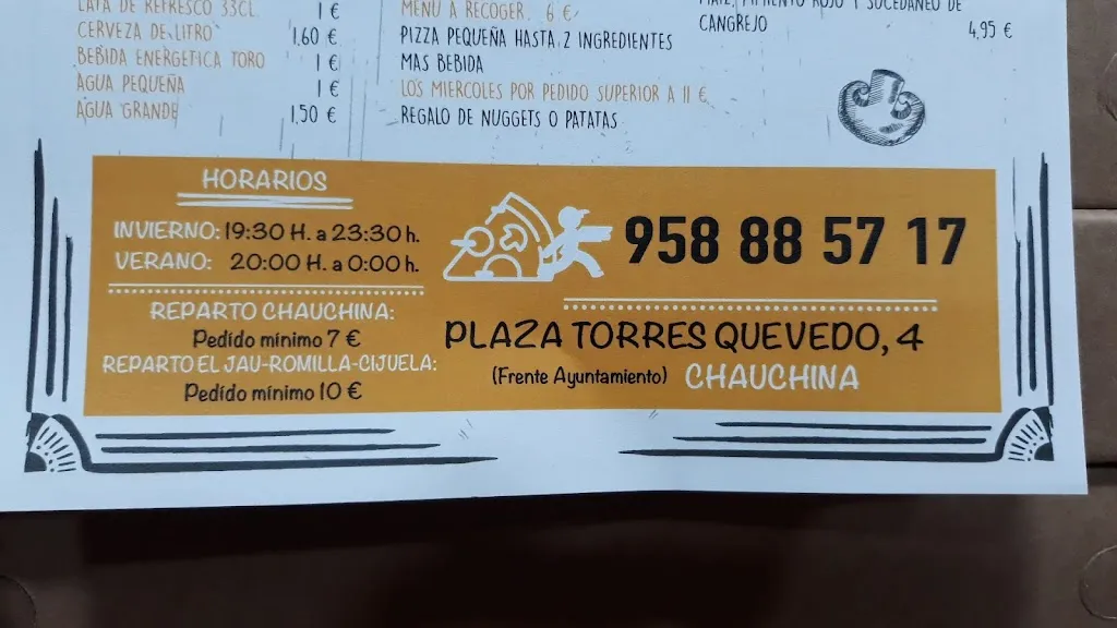 Menu_Pizzas Villa_Chauchina_immagine_4