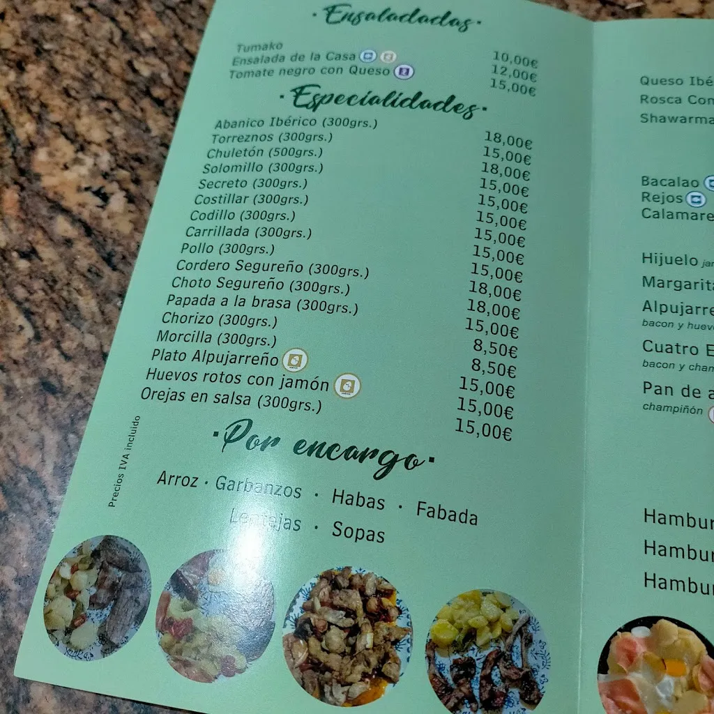 Menu_MESON EL HIJUELO_Chauchina_image_1