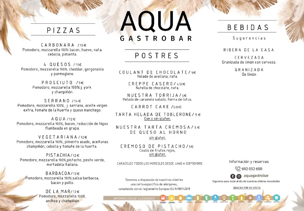 Menu_AQUA Gastrobar restaurante_Cogollos de la Vega_image_2