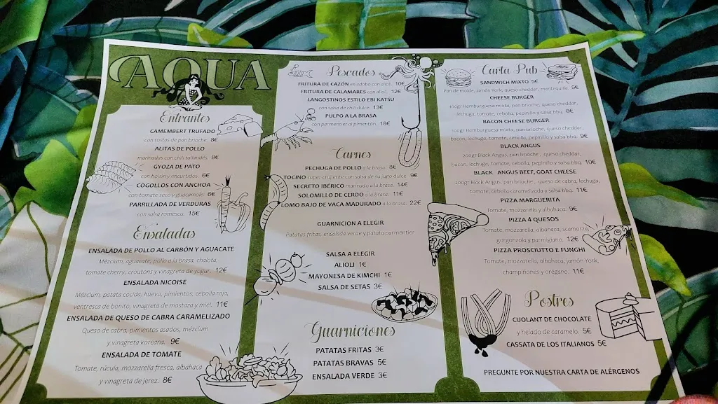 Menu_AQUA Gastrobar restaurante_Cogollos de la Vega_image_3