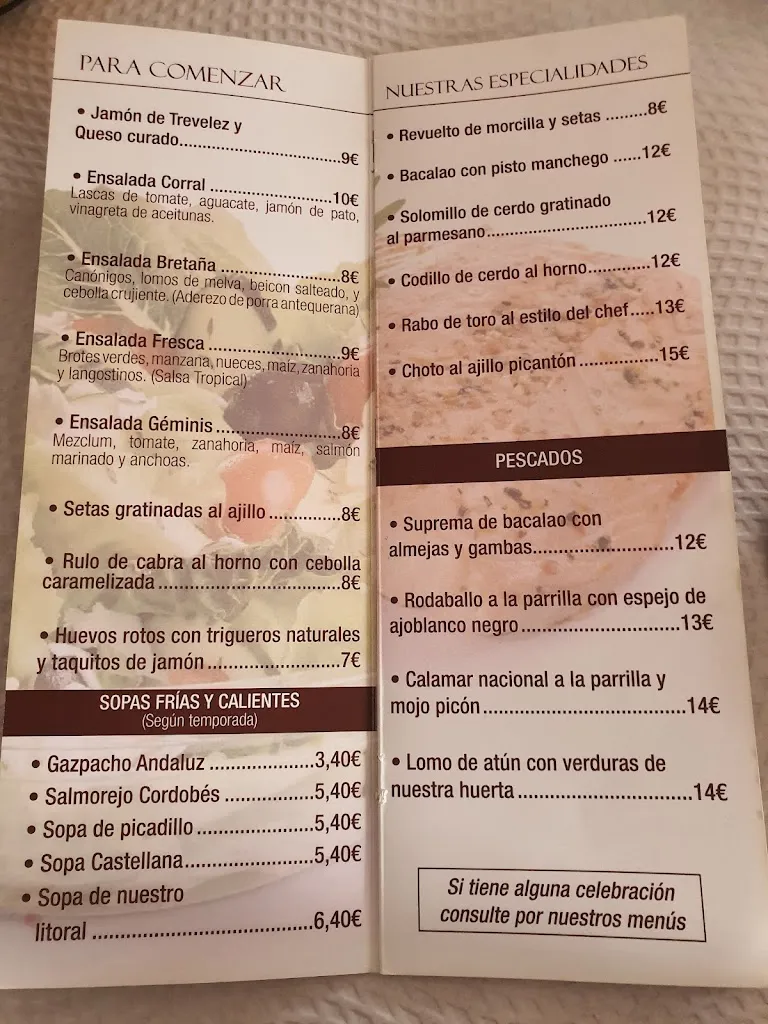 Menu_Pizzería Restaurante Géminis_Cogollos de la Vega_image_2