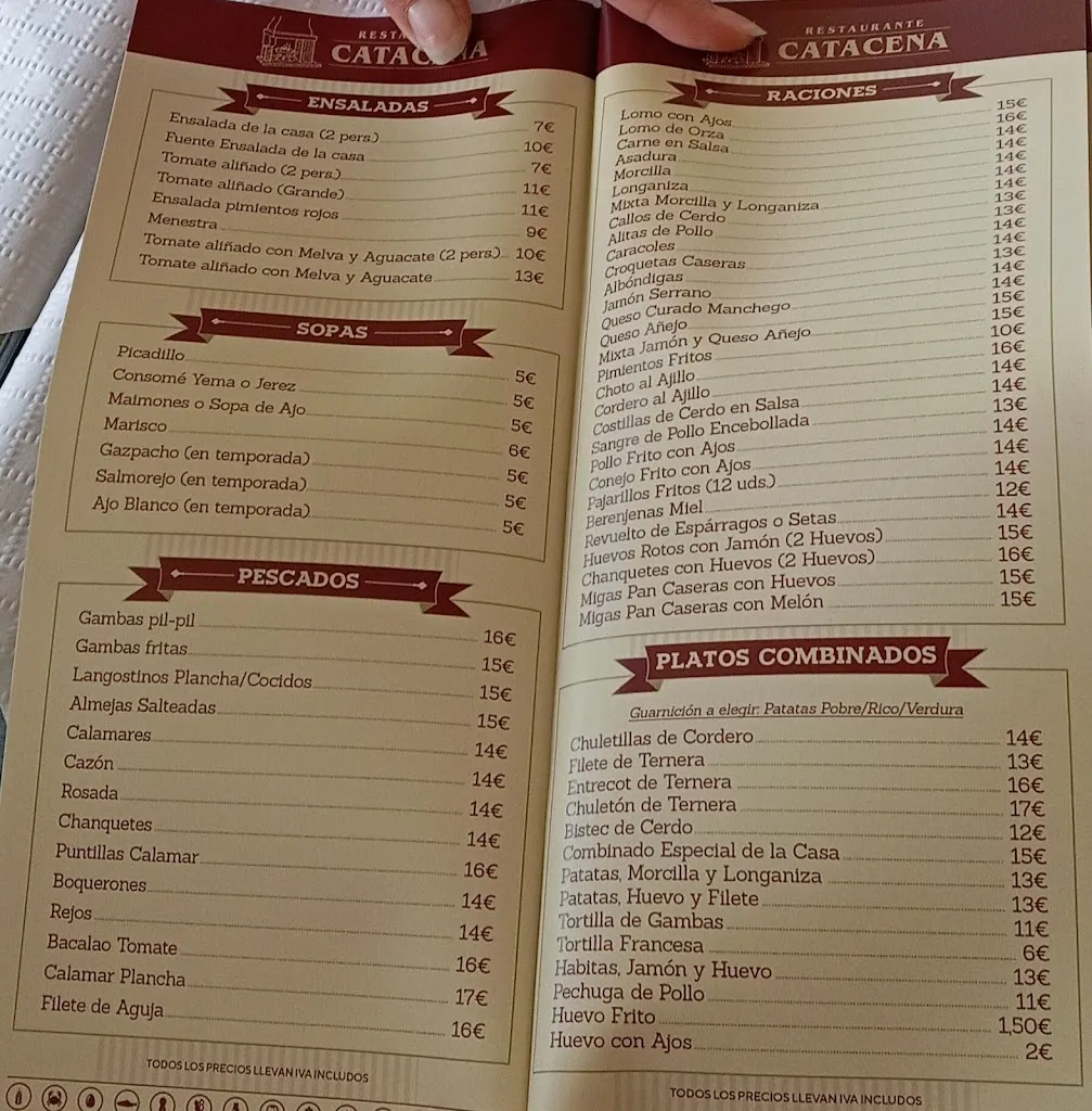 Menu_Restaurante Catacena_Cogollos de la Vega_image_1