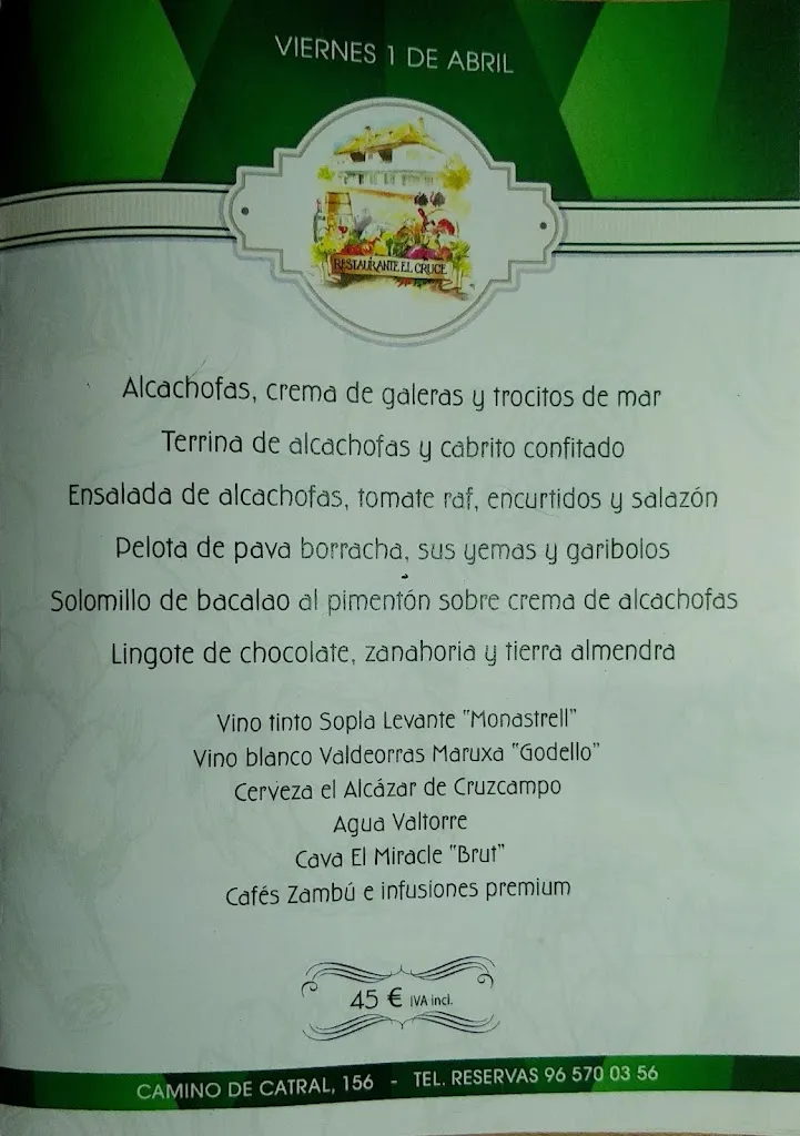 Menu_El Cruce_Almoradí_image_1