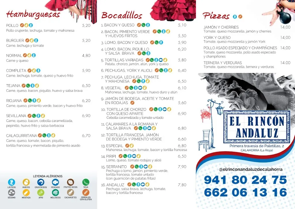 Menu_El Rincón Andaluz_Calahorra La_immagine_1