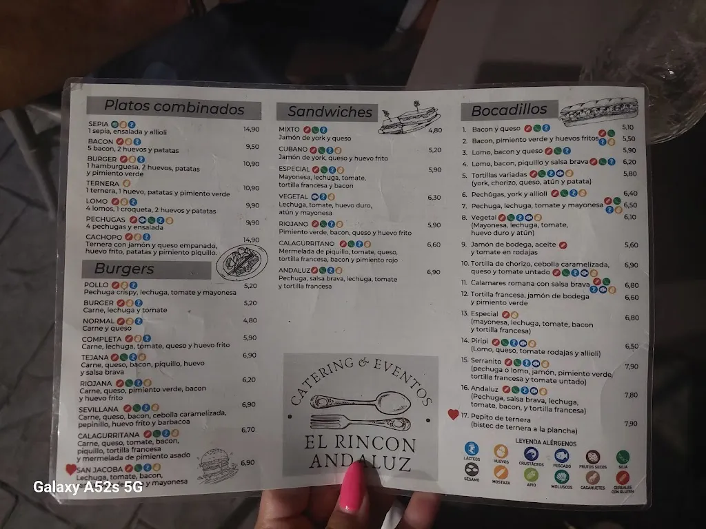 Menu_El Rincón Andaluz_Calahorra La_immagine_4