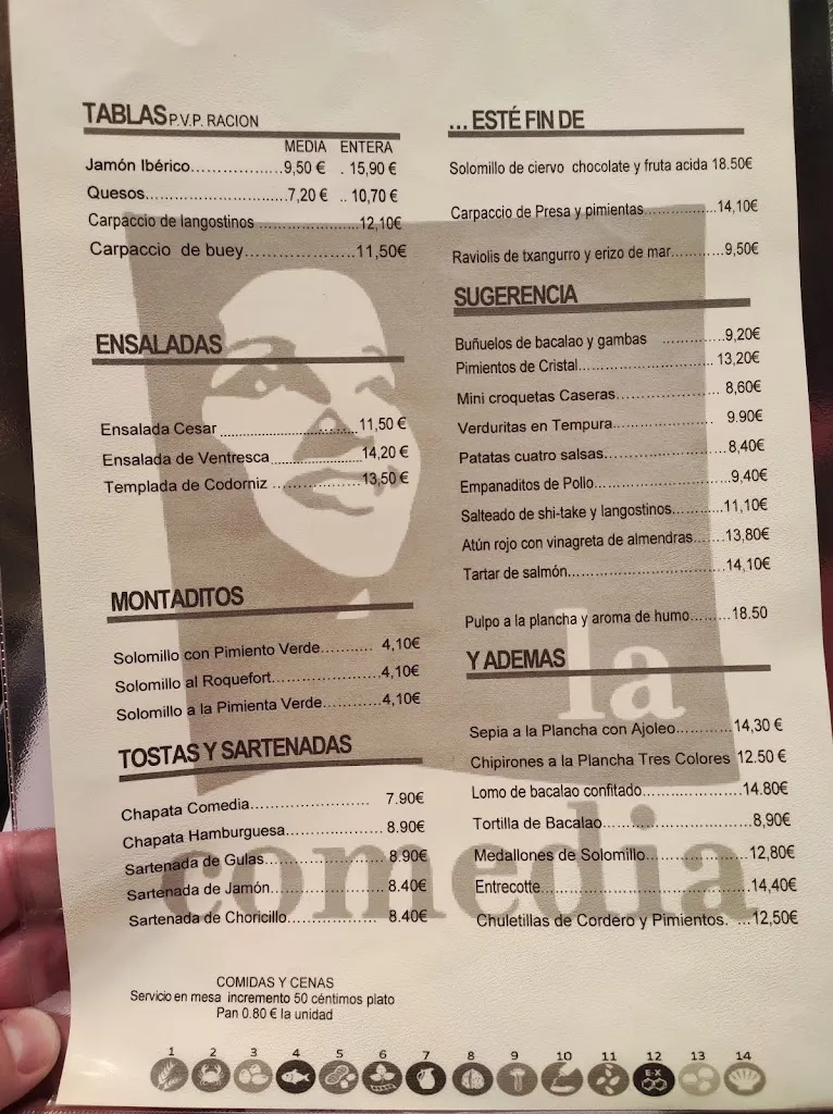 Menu_Bar restaurante La Comedia_Calahorra La_immagine_2