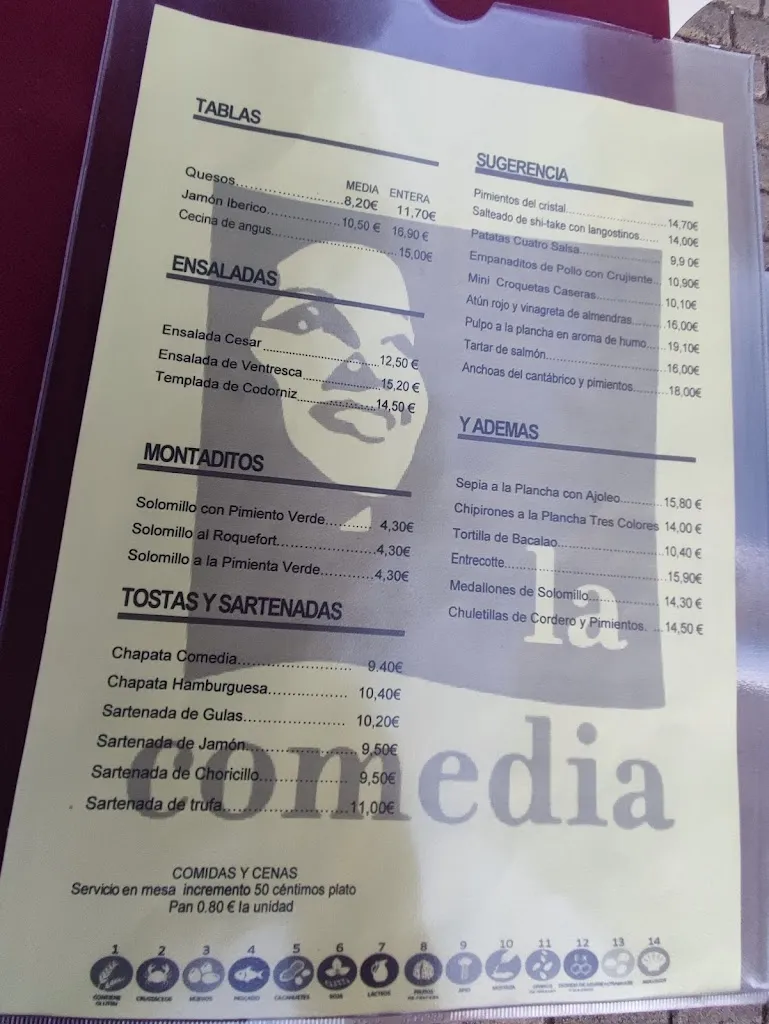 Menu_Bar restaurante La Comedia_Calahorra La_immagine_4
