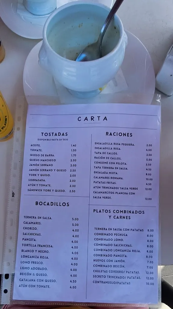 Menü_Restaurante la U_Almoradí_Bild_1