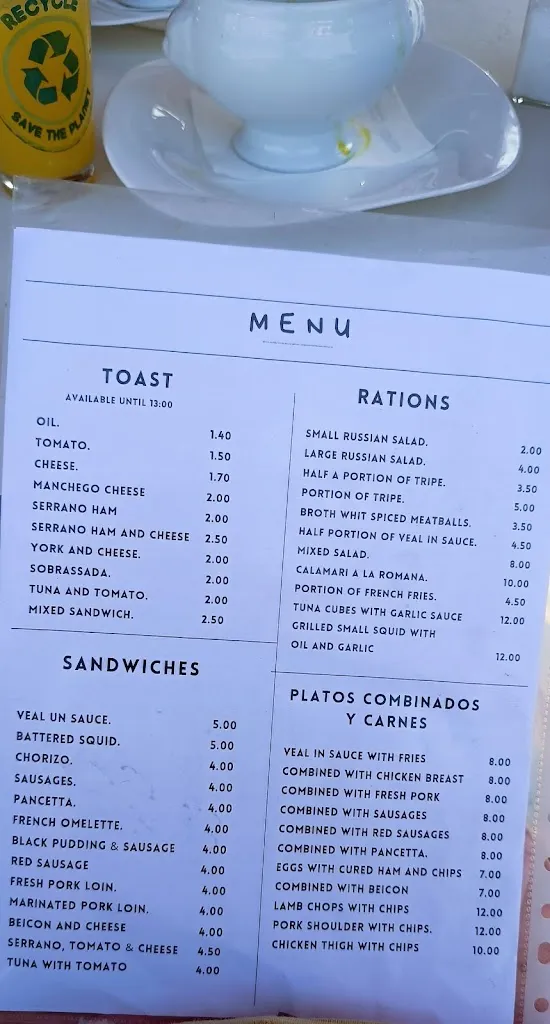 Menü_Restaurante la U_Almoradí_Bild_2