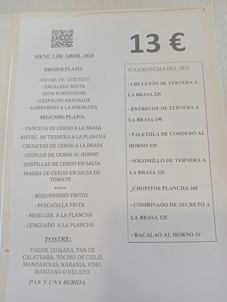 Menu_Hostal Restaurante El Mirador_Cortes y Graena_image_2