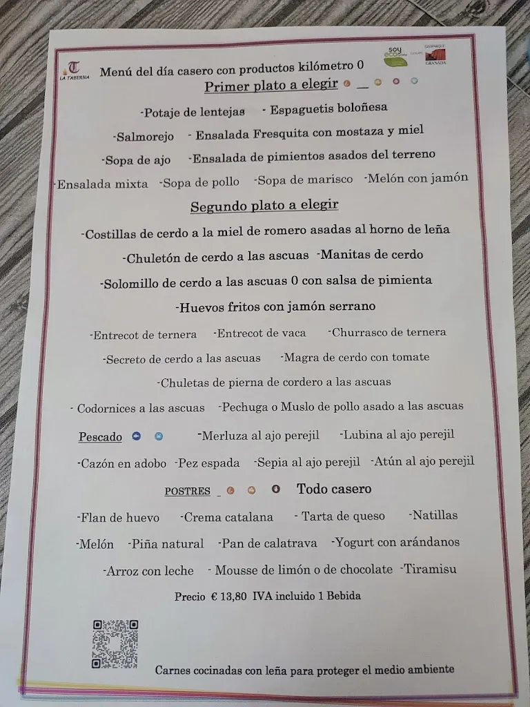 Menu_Restaurante Mesón la Taberna_Cortes y Graena_image_2