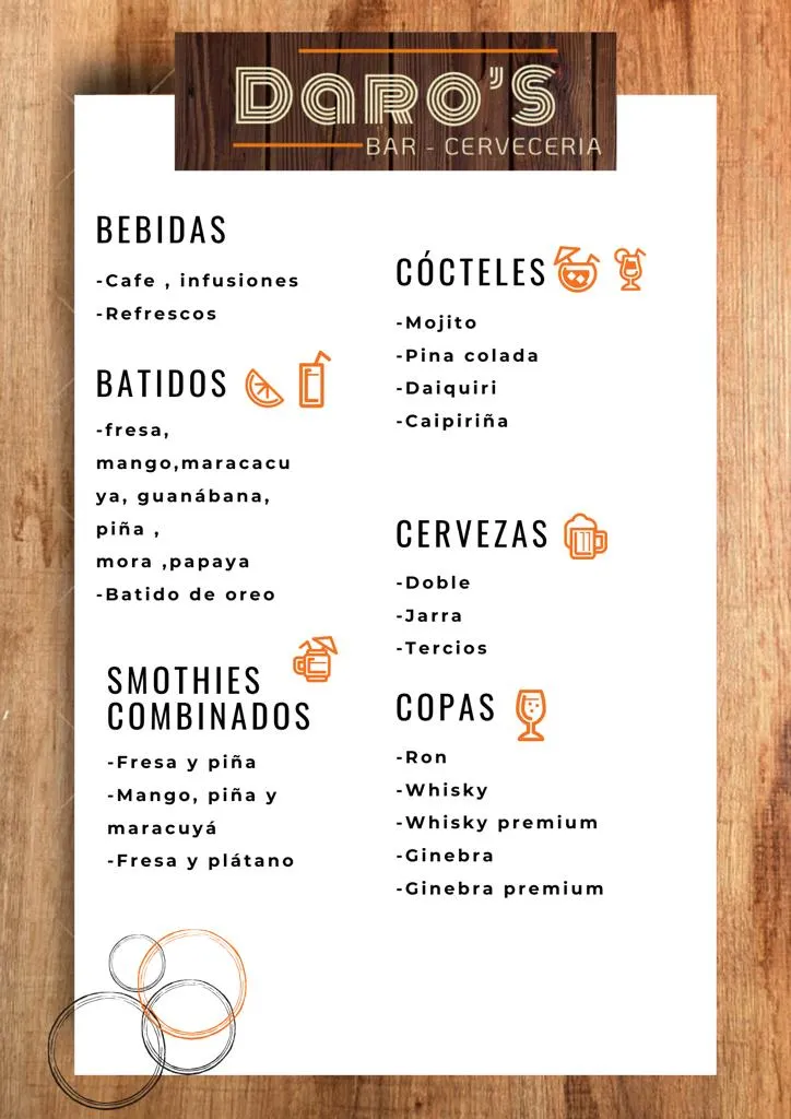 Menu_Daro'S Bar-Cerveceria._Darro_immagine_1