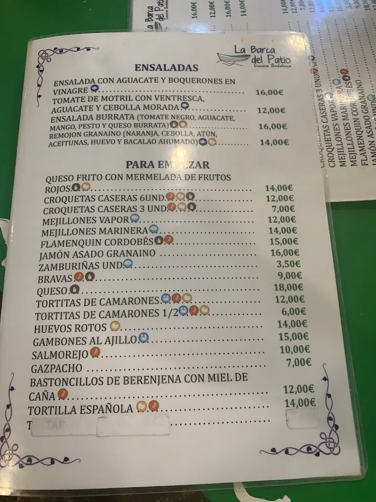 Menu_La Barca del Patio_Darro_immagine_3