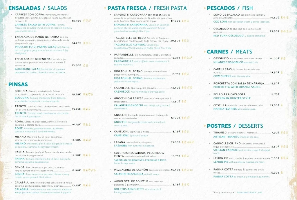 Menu_Ossobuco Ristorante Granada_Darro_image_3