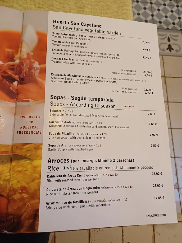 Menu_Mesón San Cayetano_Churriana de la Vega_image_2