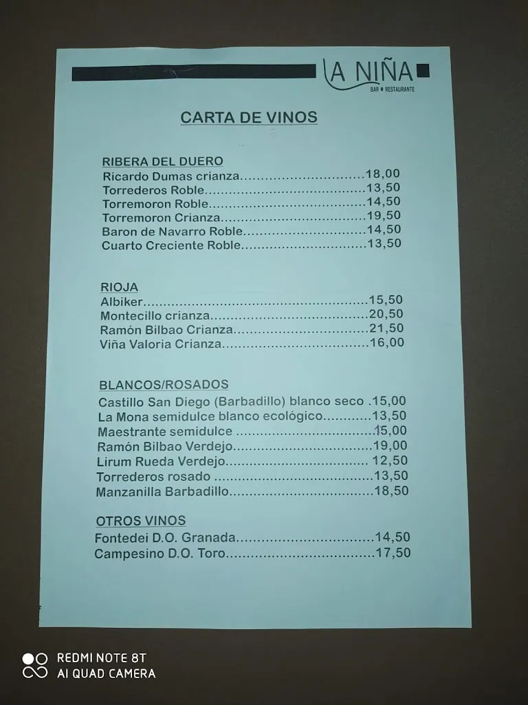 Menu_Restaurante - Arrocería La Niña_Churriana de la Vega_image_4