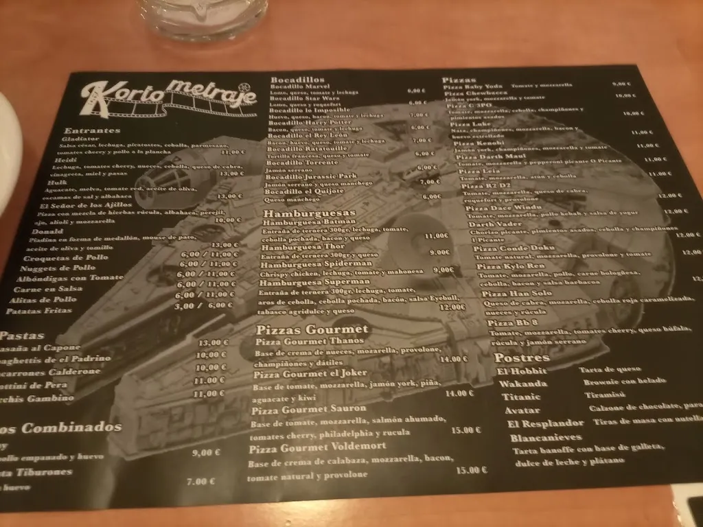Menu_Restaurante Kortometraje_Churriana de la Vega_image_1