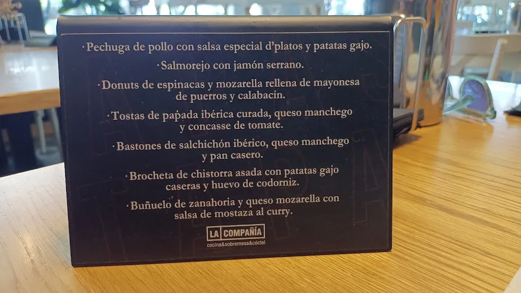 Menu_Bar restaurante La Compañía _Churriana de la Vega_immagine_1