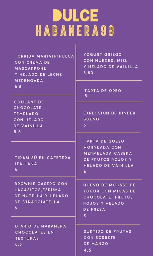 Menu_Habanera 99_Churriana de la Vega_image_1