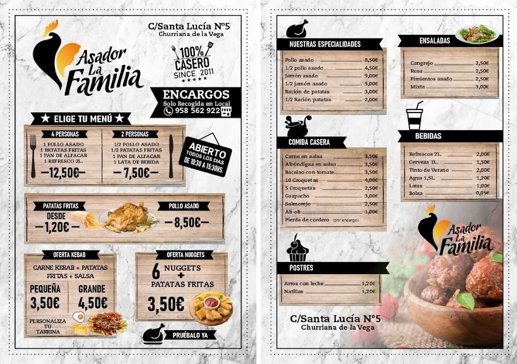 Menü_Asador La Familia_Churriana de la Vega_Bild_1