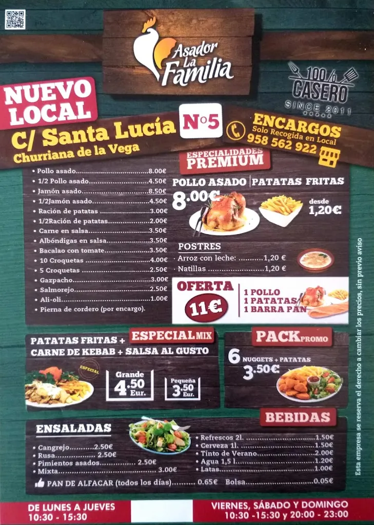 Menü_Asador La Familia_Churriana de la Vega_Bild_2